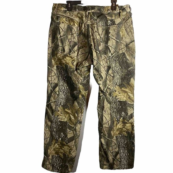Outfitters Ridge Pants Mens Camo RealTree Hardwoods Hunting Double Knee 38x32 - Picture 2 of 6